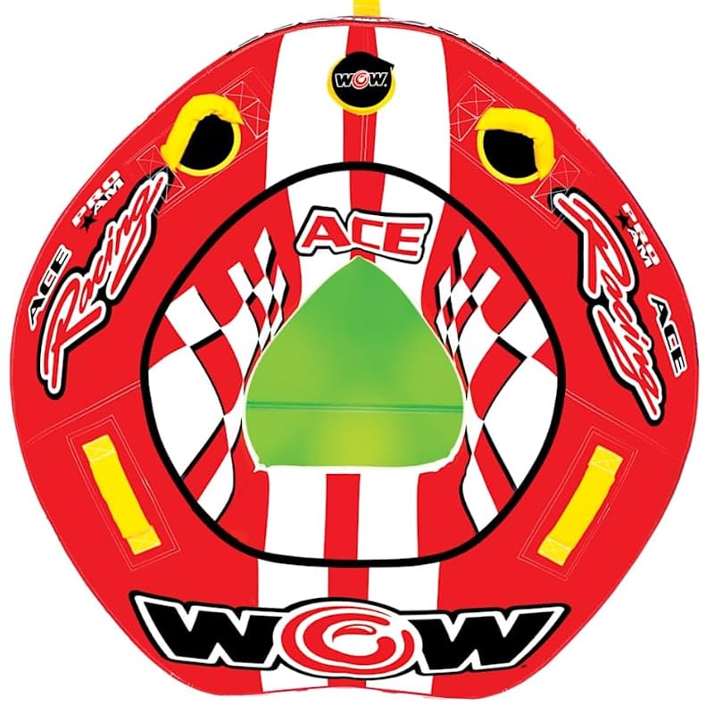 Ace Racing Boat Tube 1 Person Inflatable Towable - WOW Sports, Outdoor Variation