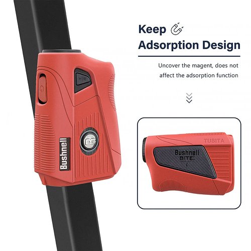 TUSITA Silicone Case Compatible with Bushnell Tour V5 Slope Shift Laser Golf Rangefinder - Red