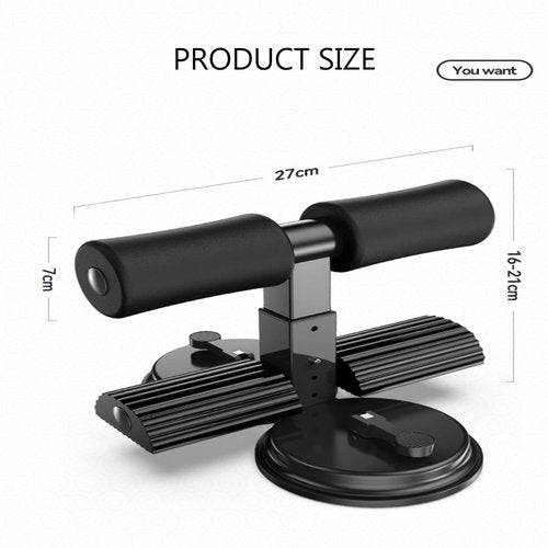 Ab Training Auxiliary Device-Multi-functional Adjustable Ab Trainer 3-Level Sit-Up Assistant with Dual Suction Cups, Ergonomic Low-Impact Core Strengthener for Home/Gym (#2)