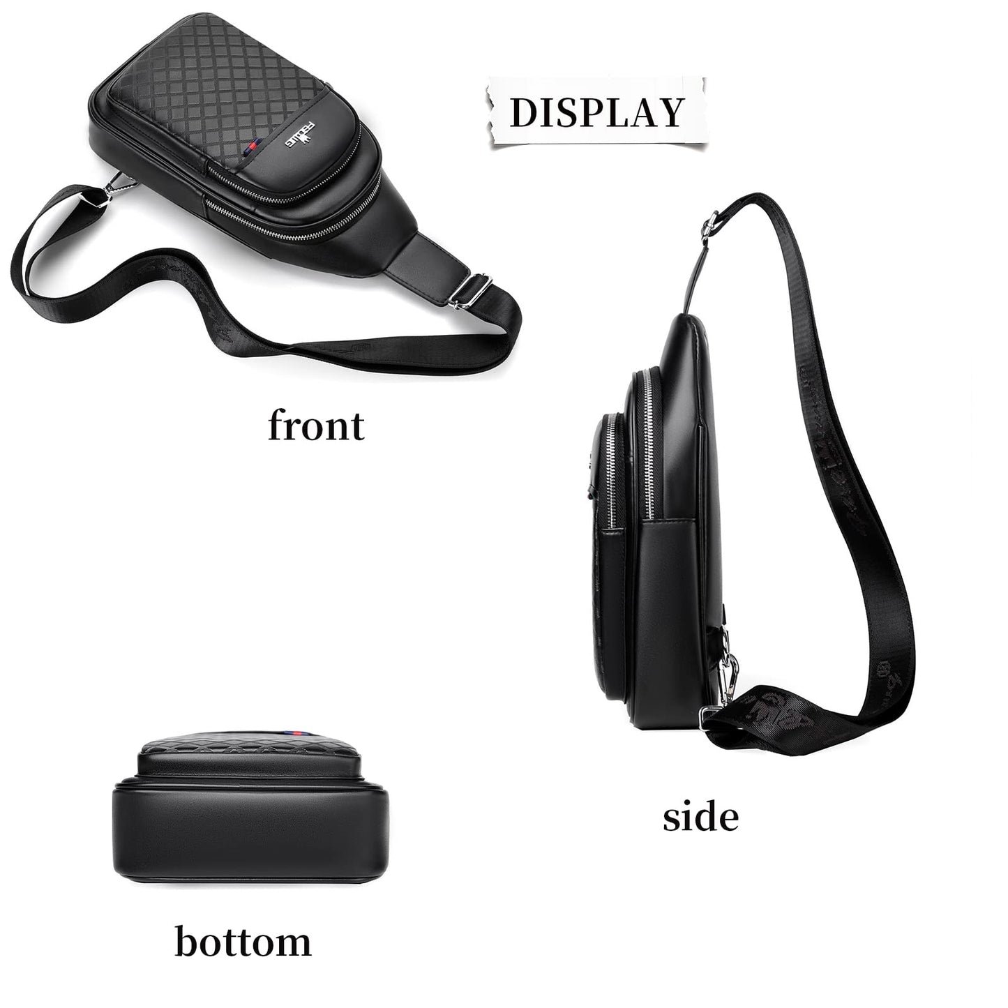 FSD.WG sling Backpack for Men Chest Bag Crossbody Shoulder Bags Travel Bag Purse for Men with Water Resistant