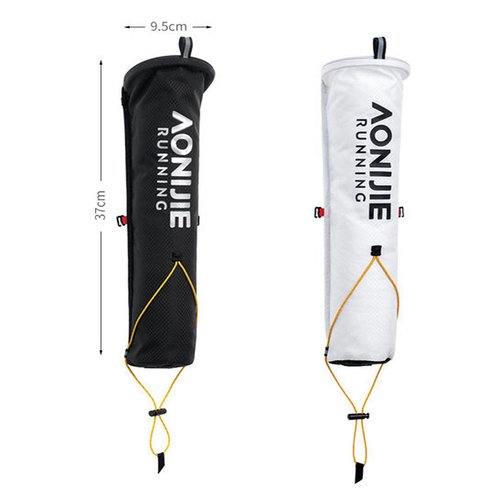 AONIJIE Trekking Pole Pouch Waterproof Hiking Poles Storage Bag for Backpacks & Running Vests Lightweight (25-White, One Size)