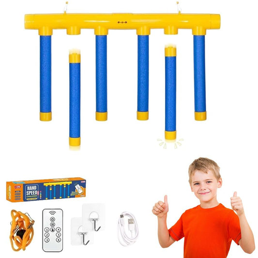 FOLENZU Reflex Sticks, Reflex Game, Drop Stick Game, Reaction Time Training, 3-Speed Reflective Drop Stick Games for Home, Office & Team Activities