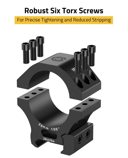 CVLIFE 30mm Scope Rings - Precision Medium Profile Scope Mount with Level Bubble for Picatinny Rails - 2 Pieces