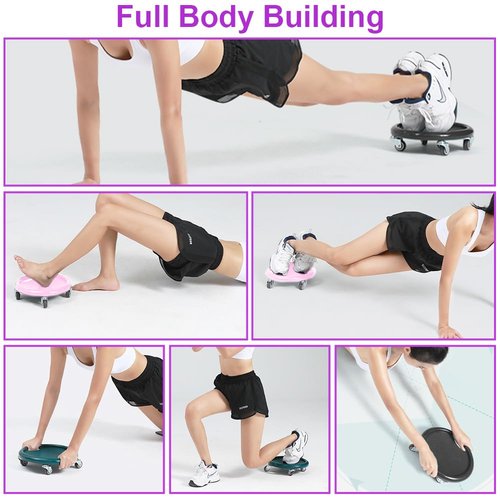 Ab Roller Wheel, Women's Multifunctional Abdominal Wheel Board with Mat, 360° Rotating, for Full Body Fat Burning Tummy Weight Control Gym or at home workout equipment