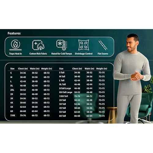 Indera Men's Traditional Waffle Thermal Underwear Long Sleeve Shirt