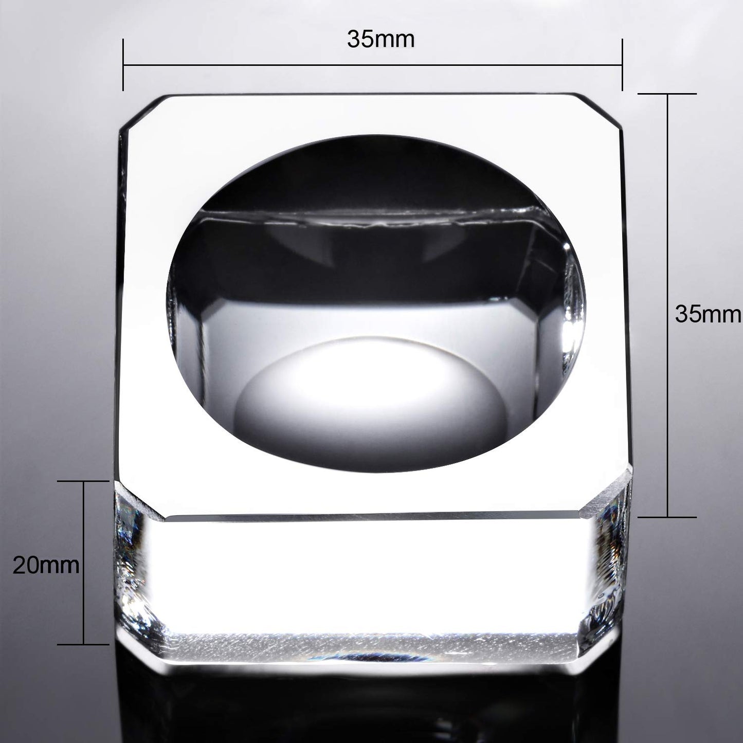 SATINIOR 2 Pack Crystal Ball Stand Clear Sphere Stand Crystal Sphere Holder Base for Display 60 mm to 90 mm Balls, Marbles, eegs