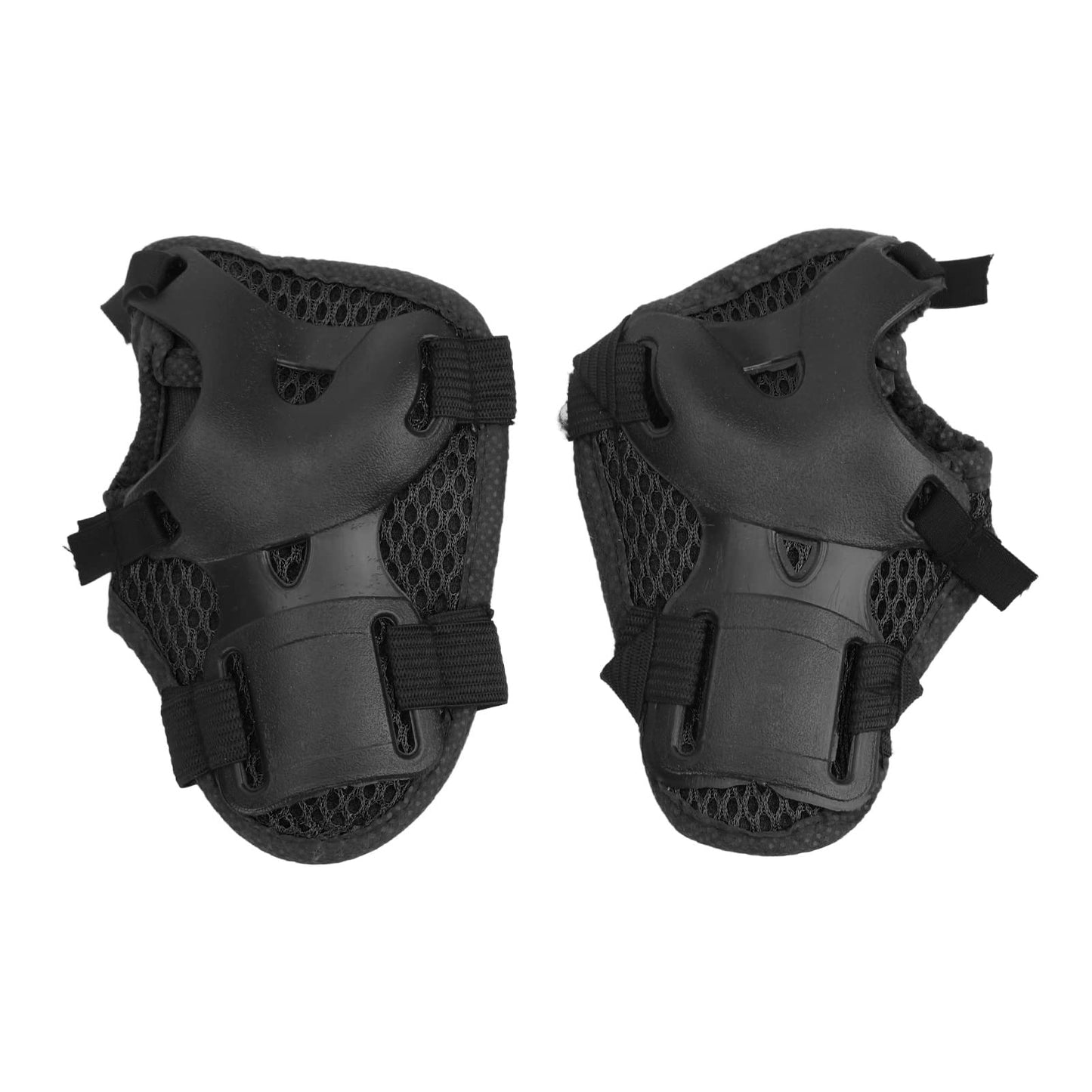 Jwthee 6PCS Kids Knee Pads and Elbow Pads Set for Kids 6-18 Years Old, Kids Protective Gear Set Skate Guards Roller Skate Accessories for Cycling, Inline Skating, Scooter Riding Sports (Black)