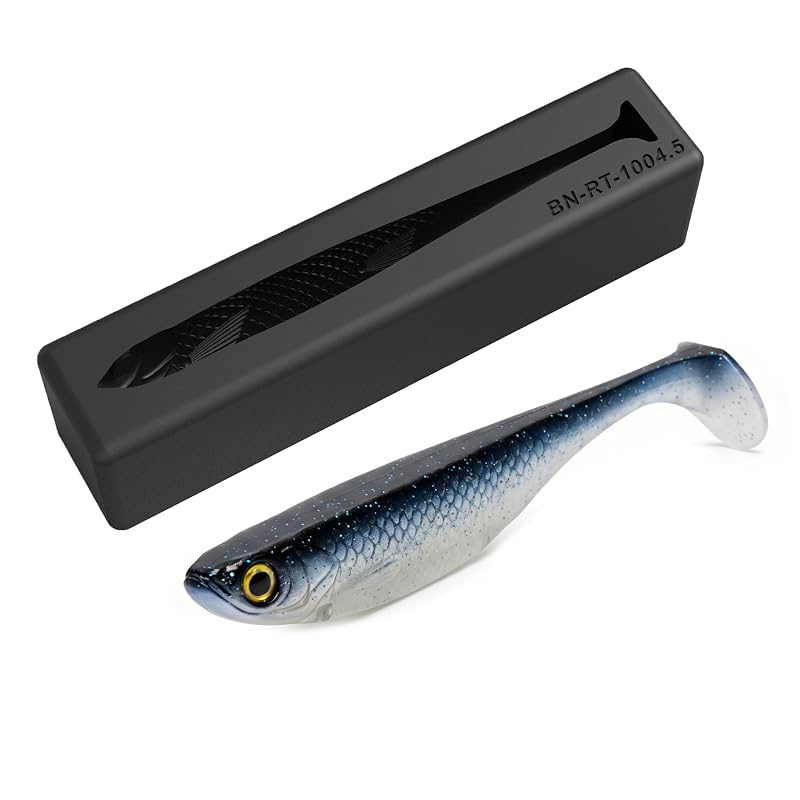Soft Plastic Lure Mold for T-Tail Swimbaits - CNC Machined, Heat Resistant 200°C