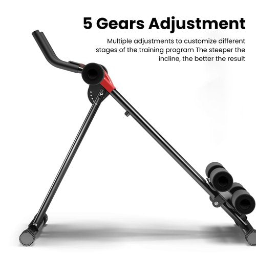 Ab Workout Machine & Abdominal Trainer for Home Gym, Studio,5 Adjustable Heights, Core Strength Training Equipment,Multifunctional Fitness for Men, Women, Beginners to Advanced