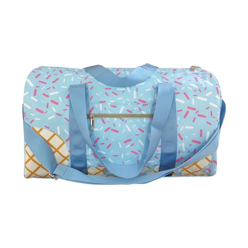 BA0286 splatter ice cream drip sports bag， travel bag.