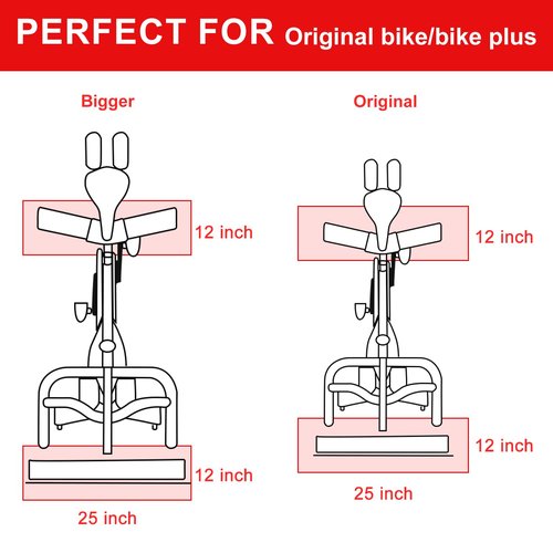 LM BODYCARE Bike Mat-6mm Thick Exercise Bike Mat,Treadmill Mat for Carpet & Hardwood Floors,Mats for Gym Equipment,Indoor Exercise Equipment Mat,Exercise Mat,Fitness Mat,Stationary Bike Mat, 12*25