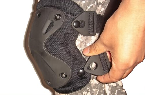 Pack of 4 Tactical Knee & Elbow Protective Pads Guard Black Knee and Elbow Pads Adjustable Shoulder Straps Gel Knee Pads for Paintball Heavy Duty Elbow and Knee Protective Pads for Outdoor Work