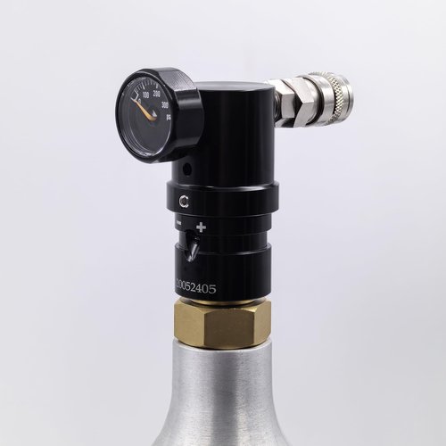 HPA Low Pressure MR Reg GEN2 Micro CO2 Regulator Adjustable with US 2202 Foster Output 20psi to 200psi for Airsoft Pistol PCP Paintball (Only Regulator)