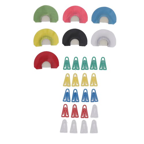 Drfeify Turkey Reed Simulated Sound Mouth Call, Animal Lure Constructed with Iron, Cloth, and Plastic