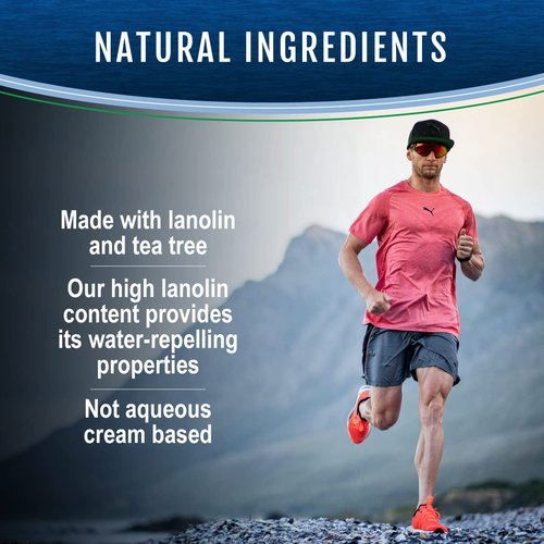 Squirt Barrier Balm for Chafing Relief - Body Anti Chafe Balm for Cycling & Endurance Sports - Water & Sweat Resistant Anti Chaffing Cream for Men & Women - Skin Friction Defense 100g