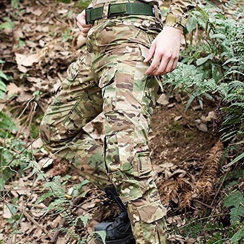 H World Shopping Military Army Tactical Airsoft Paintball Shooting Pants Combat Men Pants with Knee Pads MC (XL-36W)