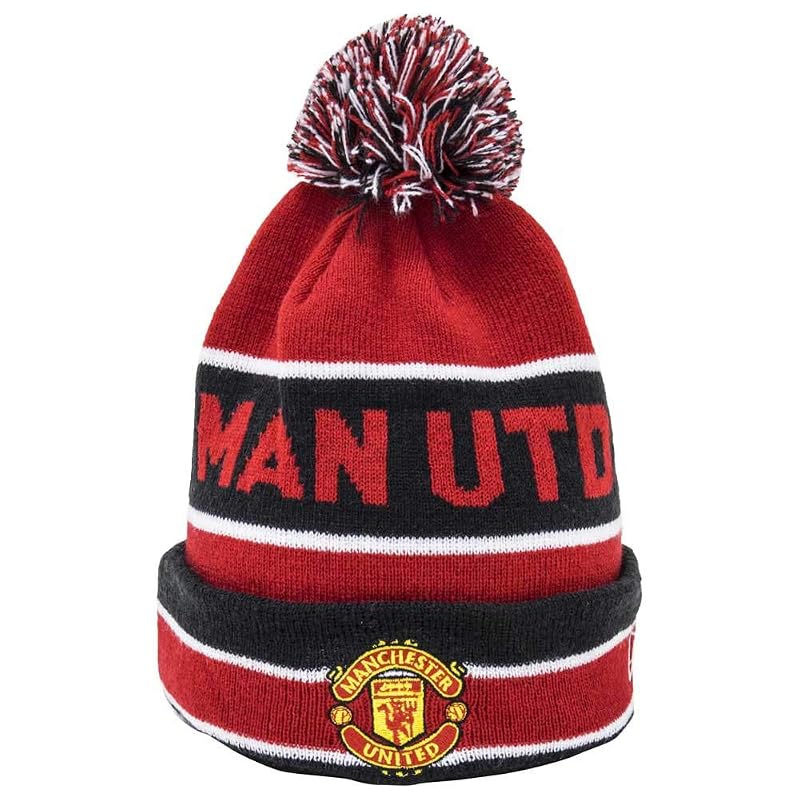 New Era Manchester United Jake Knit Beanie - Red Acrylic Winter Hat