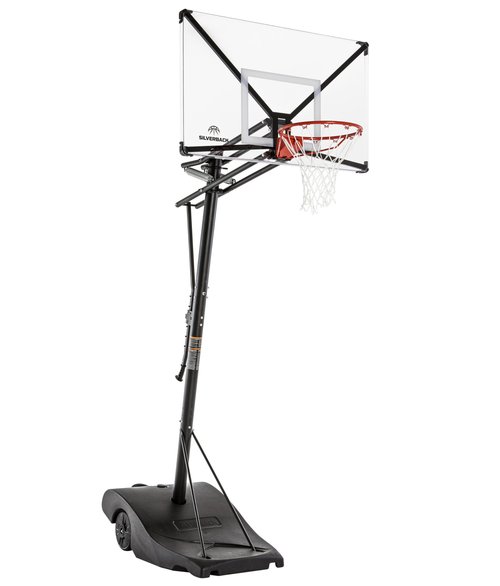 Silverback NXT Portable Adjustable 10ft Outdoor Basketball Hoop - 50" and 54" Basketball Goal Backboard Available - Assembles in 90 Minutes