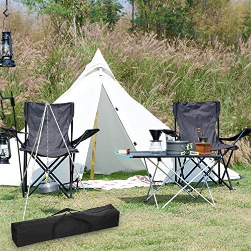 39 Inch Camp Chair Replacement Bag - Foldable Nylon Carrying Case with Shoulder Strap, Black