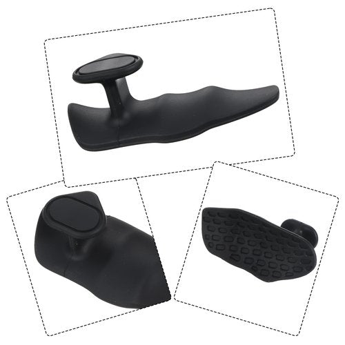 Heclia Weight Lifting Grips Rubber Gym Grip Strengthener for Women Men Hands Protection, Anti-Slip Workout Hand Grips for Weightlifting, Pull Up, Training Grip, Yoga & Exercise - 1 Pair Black