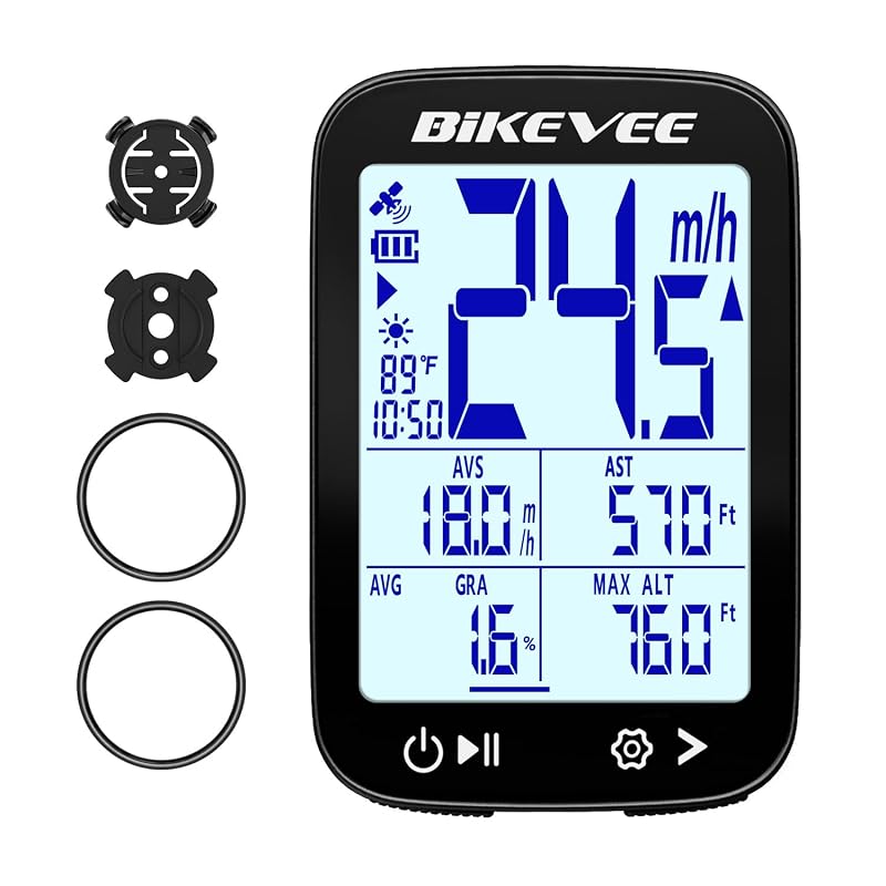 Wireless GPS Bike Computer with Bluetooth App – 2.4" Display, 28H Battery