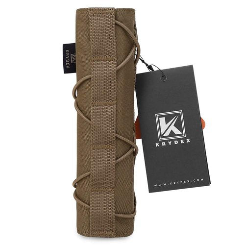 KRYDEX Tactical Airsoft Suppressor Cover 7 inch/18cm (CB)