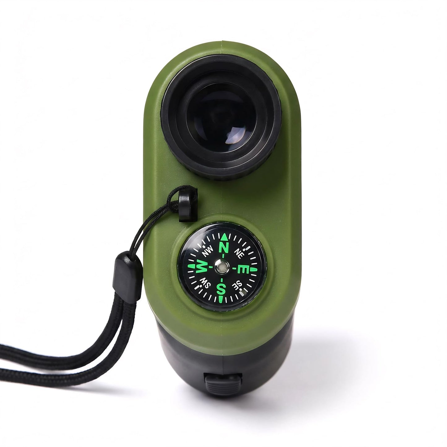 Kids Adventure Compact Monocular-Multi-Functional with Compass,LED Signal Light,Telescope Infrared Rays|Small Easy to Carry for Bird Watching,Camping,Hiking,Hunting,Sports Games Concerts（Army Green）