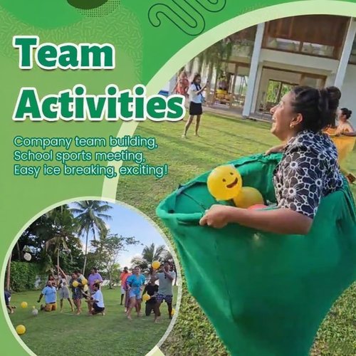 Arnbz 2025 New 4 PCS Granny Pants Outdoor Game, Oversized Giant Granny Pants Yard Game with 16 Bouncy Balls & 2 Pumps, Party Super Pant Challenge Games for Backyard Parties Family Reunion