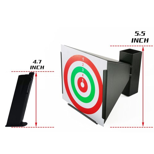Atflbox BB Gun Trap with 50pcs Paper Target Bullet Catcher Shooting Target for Airsoft, Pellet, Rifle