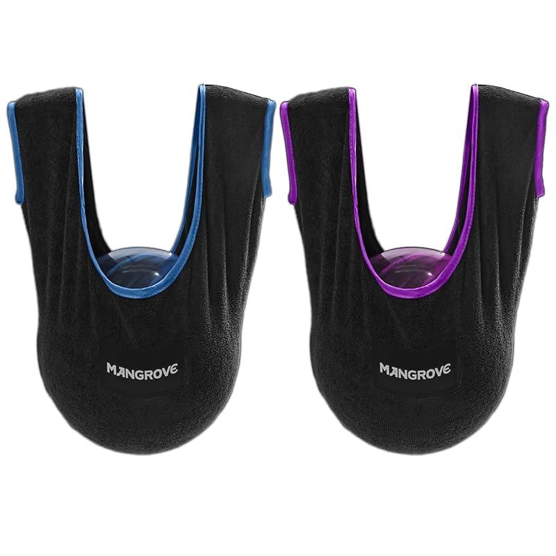 Mangrove 2-Pack Bowling Ball Polisher with Microfiber Towel – Purple & Black
