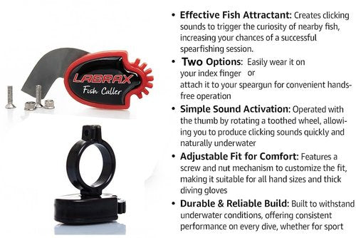 Fish Caller for Spearfishing Gun and Finger, Fishing Device