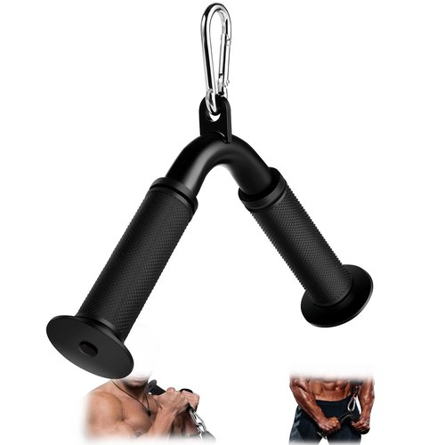 Lovind Tricep Pull Down Attachment,Bigger V Bar Attachment LAT Pulldown Attachments Cable Machine Accessories with Upgrated Grip for Home Gym Equipment