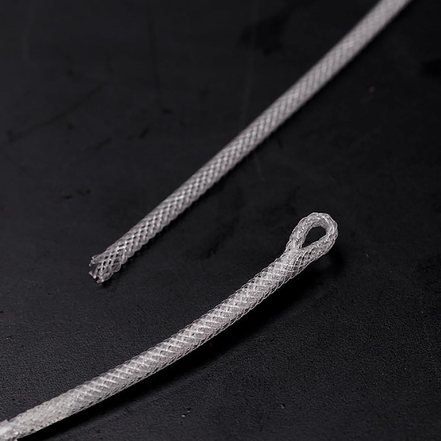 10Pcs Line Loop Connectors Braided Leader Connectors Braided High Strength 20/30/50LB Fly Fishing Leader Connection