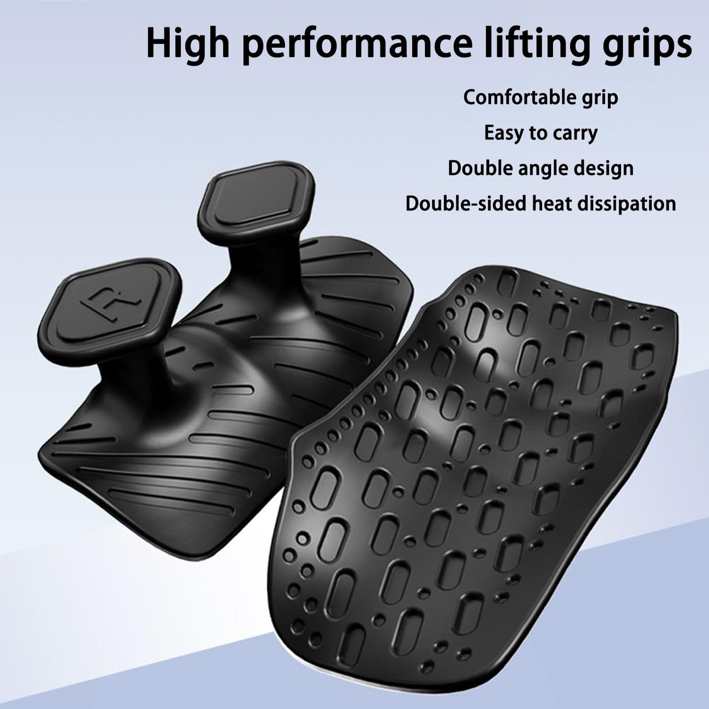Monattrod Upgraded Weight Lifting Grips for Women & Men - Extra Large & Thick Non-Slip Gym Grips with Cooling Towel, Ergonomic Workout Gloves for Pull-Ups, Dumbbell Exercises (Black)