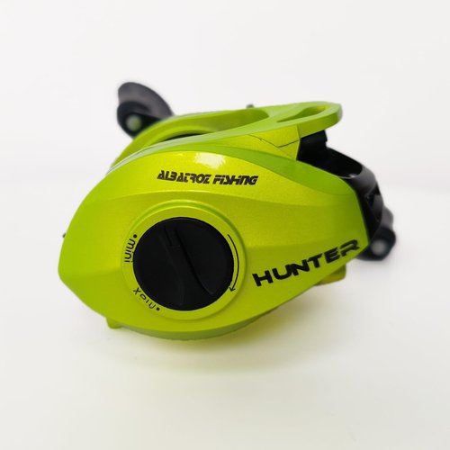 Baitcasting Reels, 7.2:1 Gear Ratio Fishing Reel with Magnetic Braking System Casting Reel for Freshwater,Saltwater Green Left