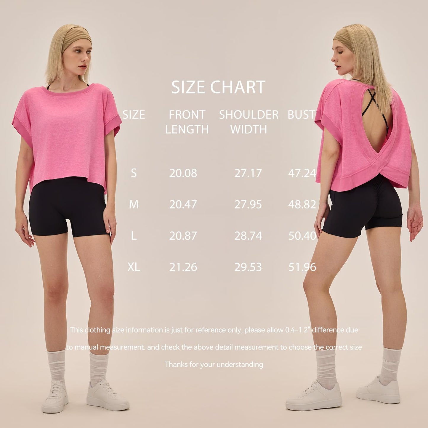 UNIANKIYA Open Back Workout Tops for Women Loose Fit Athletic Crop Tee Short Sleeve Gym Running Yoga Shirt Red