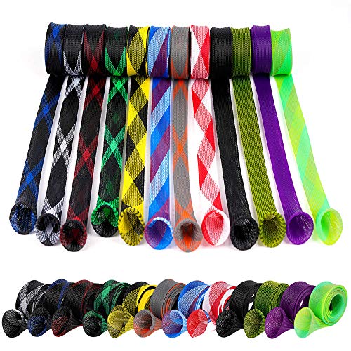 7 Feet Fishing Rod Sleeve Cover Braided Mesh Pole Protector for Casting & Spinning