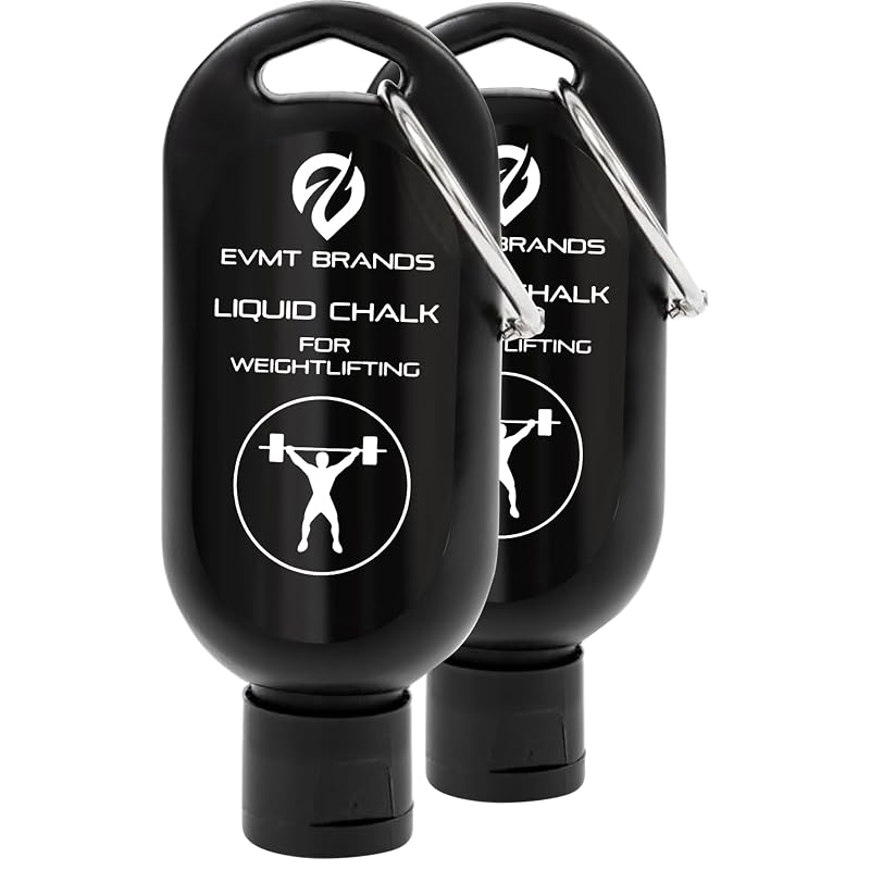 Liquid Chalk - Mess-Free Grip Enhancer for Weightlifting, Gymnastics & Climbing - 2pk Lf