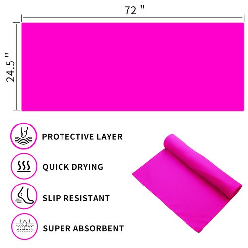 MIAOMIAO Non-Slip Hot Yoga Towel Set, Super Absorbent Microfiber in, 24.5" x 72" - Anti-Slip, Injury Free Design for Pilates, Yoga Mats, Exercise, and Fitness Gear