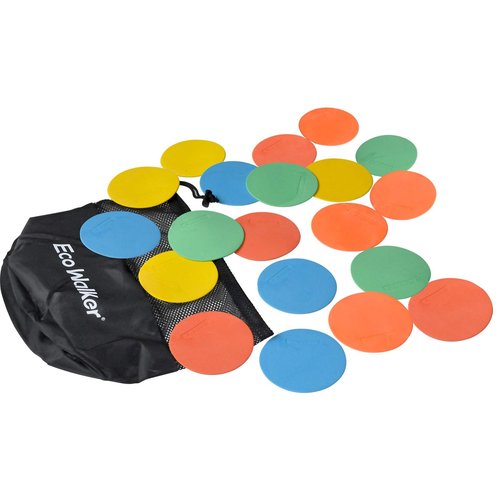 Eco Walker Spot Markers 6pcs 4inch 6inch 8inch 10inch 12inch Floor Marker for Kids Agility Training (4inch)