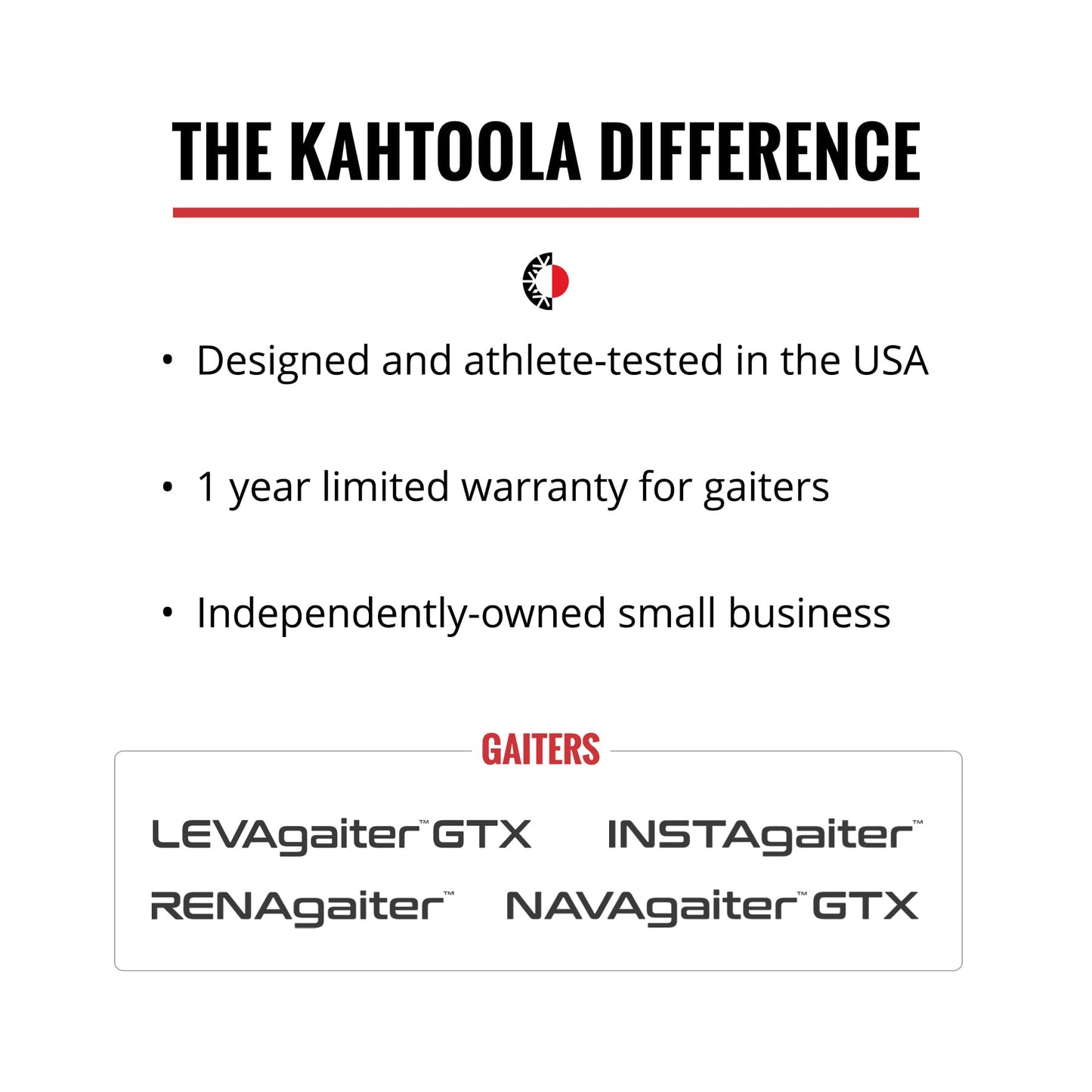 Kahtoola INSTAgaiter Mid Gaiters for Hiking, Trail Running, Mountaineering, Hunting, Rocky Terrain, Mud, Snow & Ice - Berry - Large|X-Large