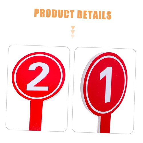 DOITOOL Handheld Scoreboard Paddle 10pcs Sorority Paddle Number Score Card for Sports Events