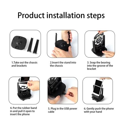 Pedometer Compatible with Go Walker, Mobile Swing Accessory Incubator, Joystick Fast Pedometer Money Making Device (Silent Version, USB Power Supply Supports 2 Mobile Phones)