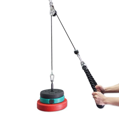 J Bryant Fitness Gym Replacement Cable Fitness Pulley Cable Thick 0.2inch/5mm Heavy Duty Steel Wire Rope for Home Gym Cable Pulley Attachments Machine Accessories (Type-B, 132")