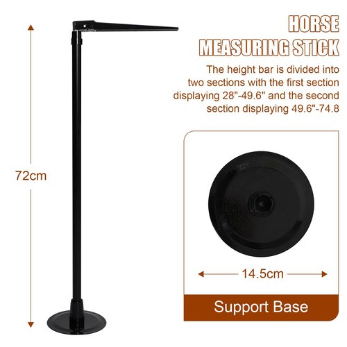 Zovcsxn Horse Measuring Meter Stick Pole Bending Poles for Horses Accurately Measure The Height of Horse Measures 7H to 18H