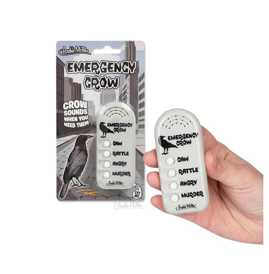 Accoutrements Archie McPhee Crow's Call: Electronic Emergency Crow Noisemaker with 4 Authentic Sounds