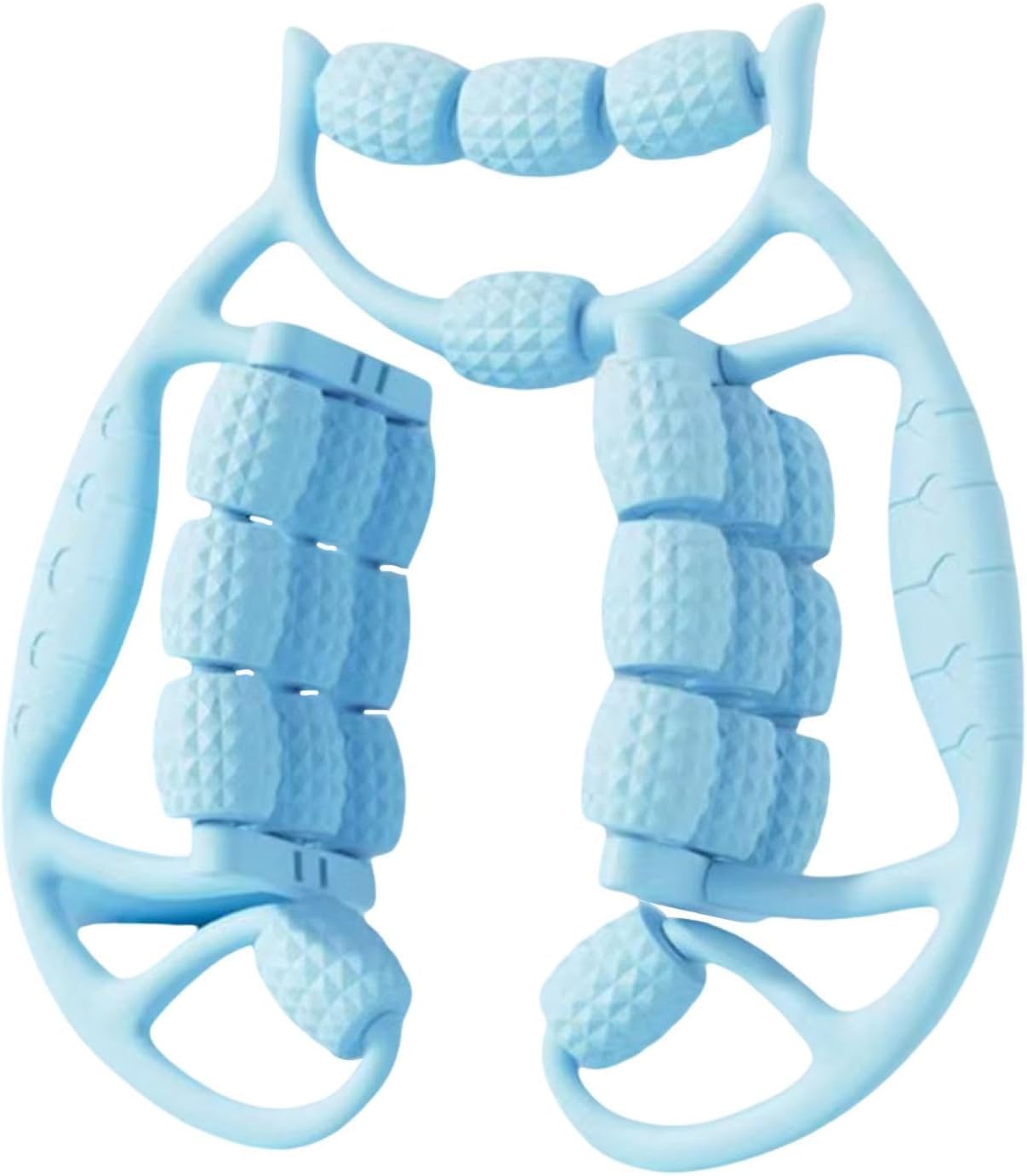 24 Wheels Muscle Roller for Leg, 360° Muscle Roller Massager, Multifunctional Handheld Massager for Wrist/Hand/Foot/Thigh, Muscle Relaxer for Running Indoor Sports Yoga Work Equipment, White