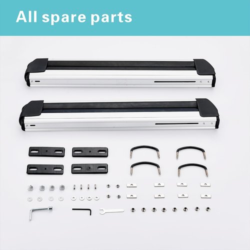 Snowboard roof Rack for Fishing Rods Skis Snowboard Skateboard Kayak Paddles Water Skis & More Rides Quietly Universal Mounting Easy to Use and Locking