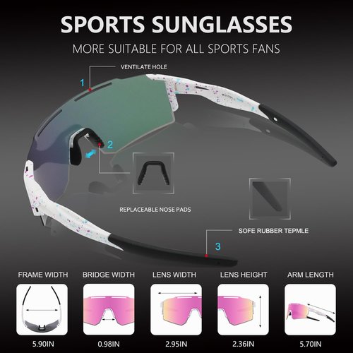 OULAIQI Cycling Sunglasses for Cycling Men Women Baseball Glasses 1 Lens