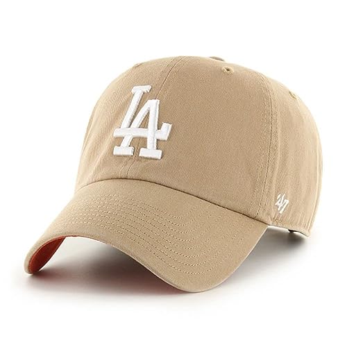 47 Los Angeles Dodgers Ballpark Clean Up Dad Hat Baseball Cap - Khaki